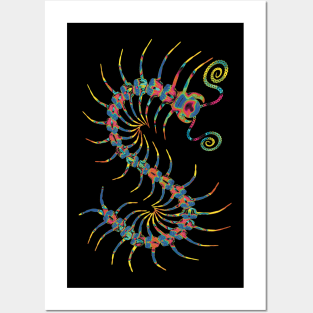 Metallic Rainbow Centipede Posters and Art